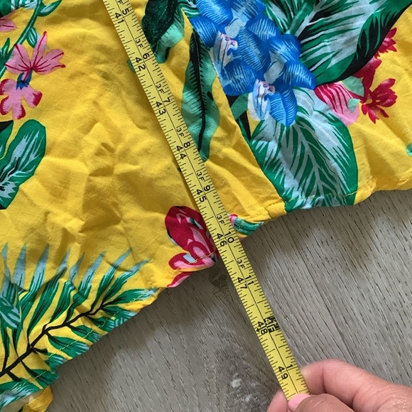 LABEL OF LOVE summer maxi dress size M tropical off the shoulder vacation‎ - Picture 8 of 9